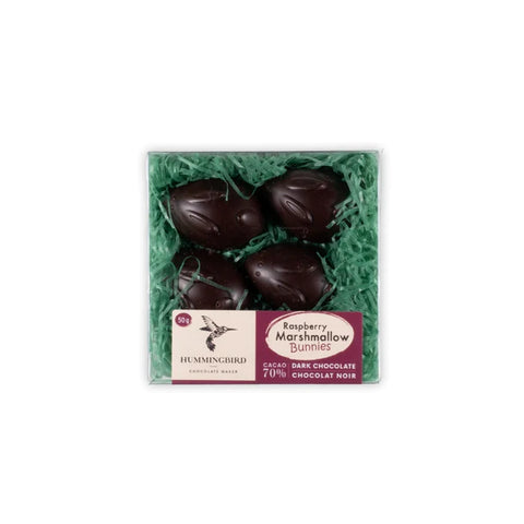 Hummingbird Chocolate - Raspberry Marshmallow Bunnies - 70%