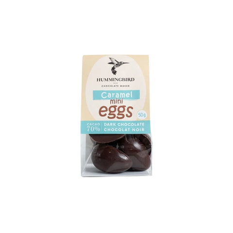 Hummingbird Chocolate - Dark Chocolate Mini Eggs - Caramel - 70%