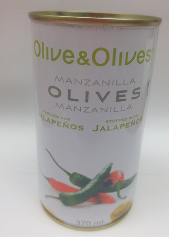 Olive & Olives - Manzanilla Olives - Stuffed With Jalapeno - 370ml