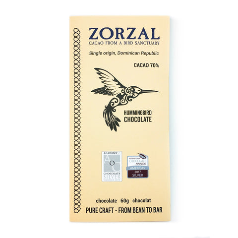 Hummingbird Chocolate - Reserva Zorzal 70% - 60 Gr