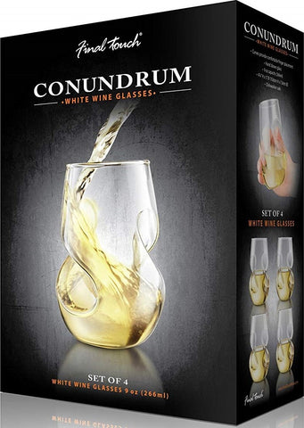 Conundrum White Wine Glasses - Set of 4
