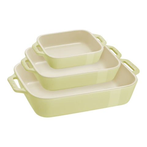 Rectangular Baking Dish Set - Green - 3 Piece