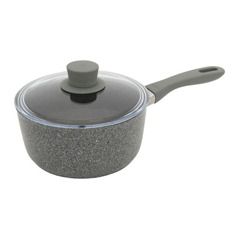 Saucepan - Parma Plus Aluminum Round With Lid - Grey - 2.9QT