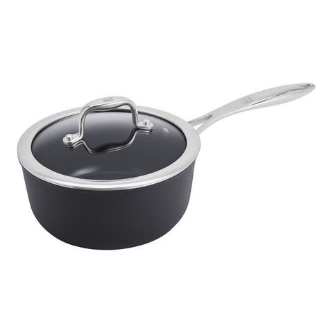 Sauce Pan - With Lid - Aluminum- Ceramic Titanium - 2QT