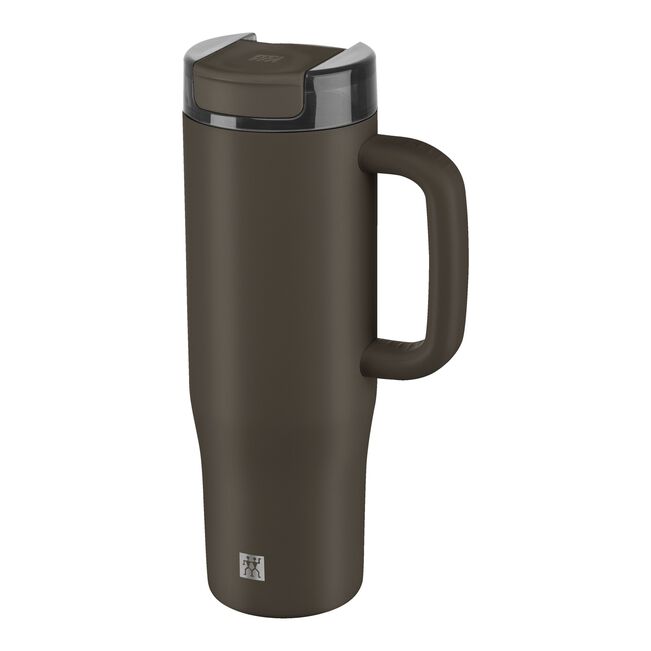 Thermo Plus - Tumbler - Stainless Steel - Chocolate - W/Straw - 900ml/30oz