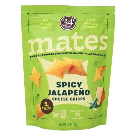 Crackers - Cheese Crisps Spicy Jalapeño Mates