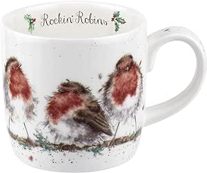 Wrendale - Mug -  Rocking Robins - 310ml
