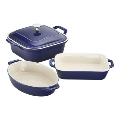 Bakeware Set - Ceramic - Blue - 4 pcs