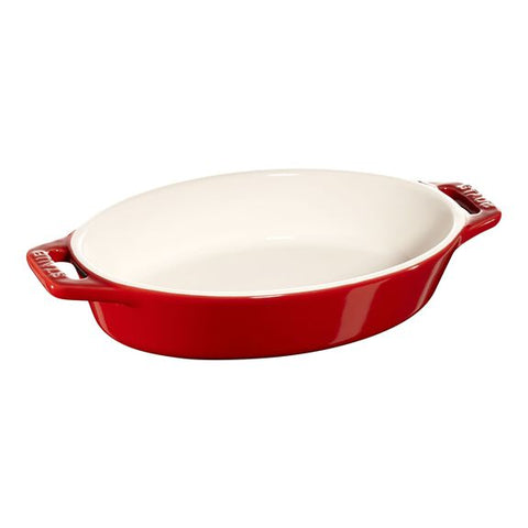 Ceramic - Oval Dish - Red - 6.5x4.5