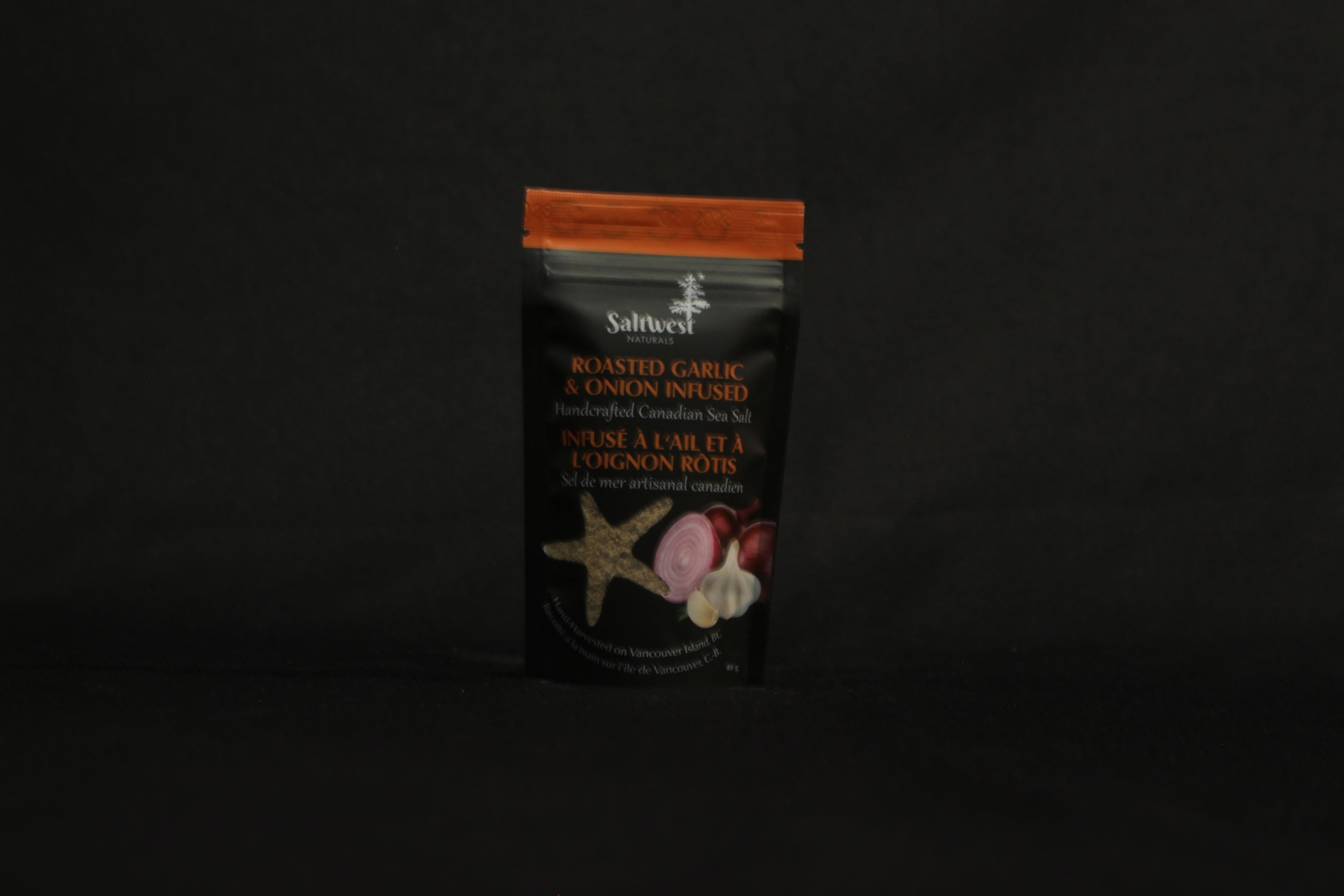 Saltwest Naturals -  Sea salt - Roasted Garlic & Onion 40gr