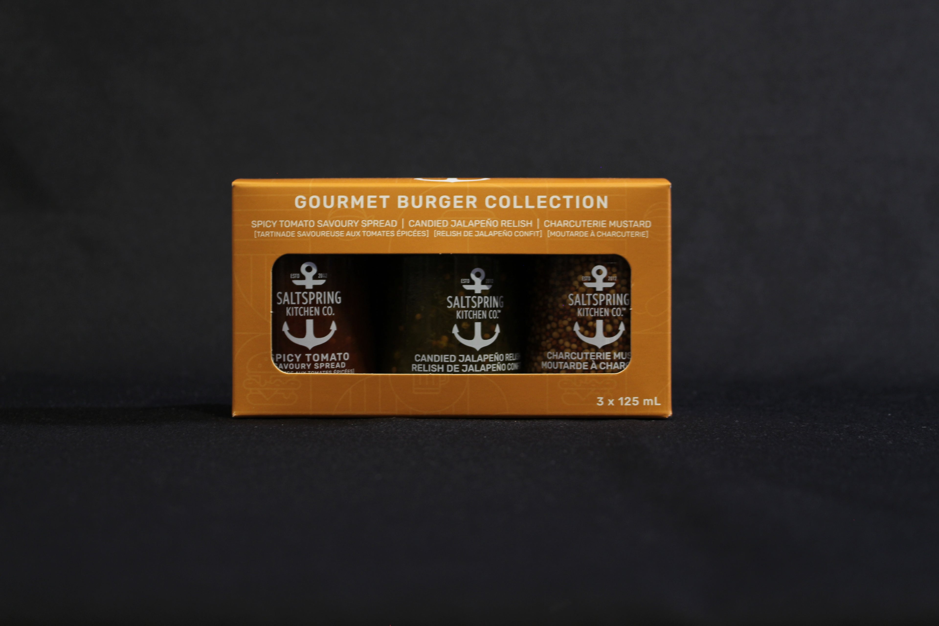 SaltSpring Kitchen - Gourmet Burger Collection - Gift Pack - 3 X 125ML