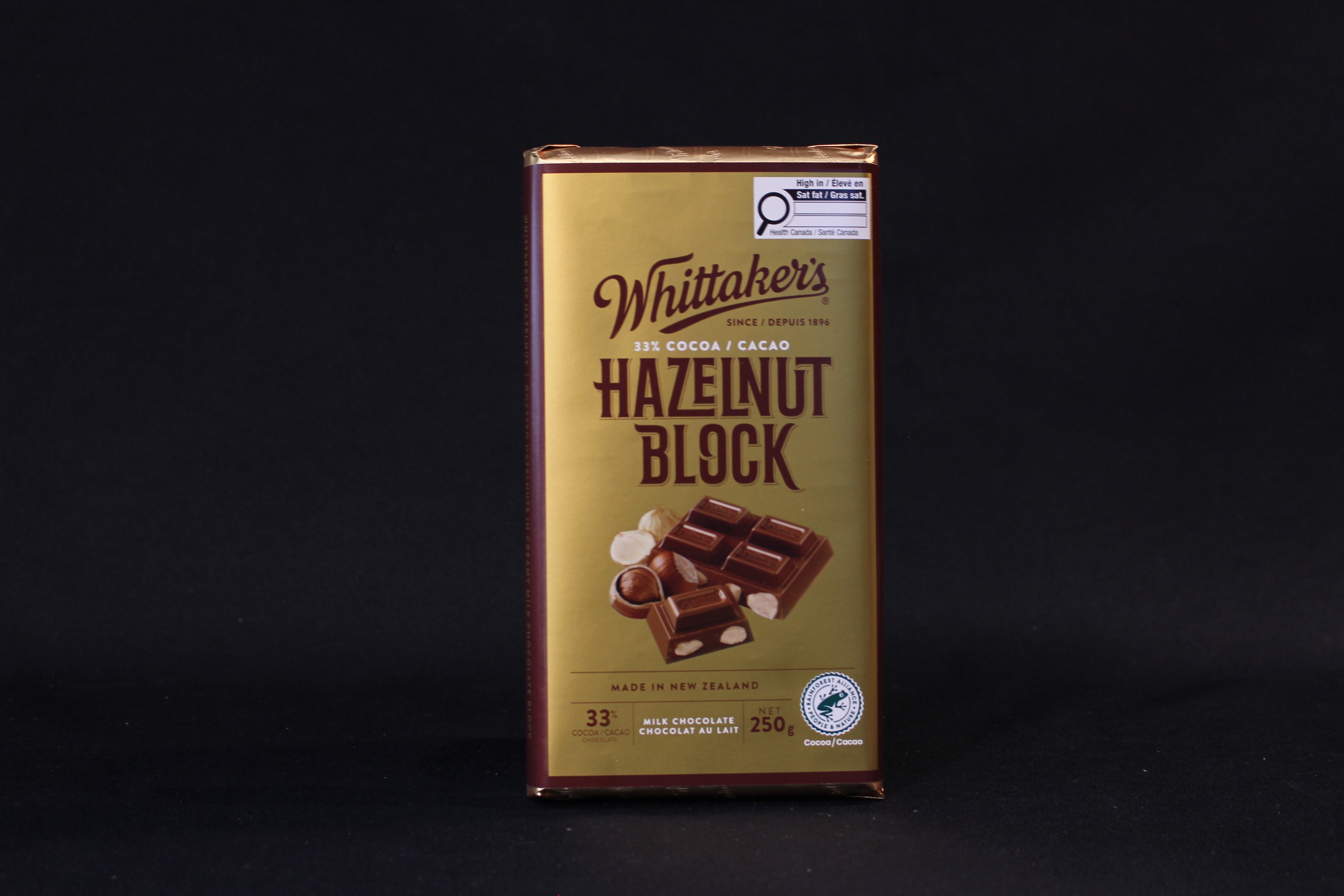 Hazelnut Block Chocolate Bar