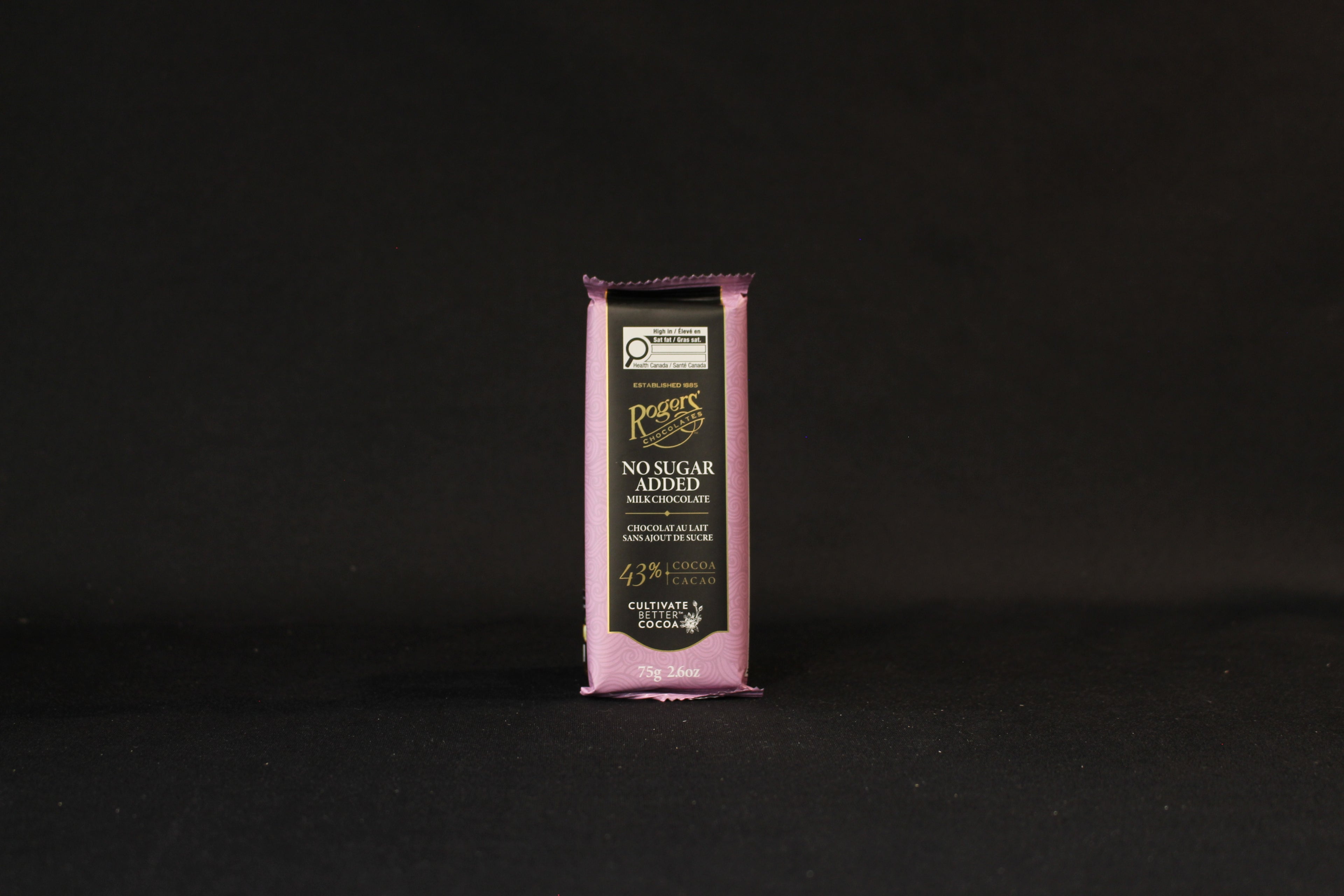 No Sugar Added Milk Chocolate Bar