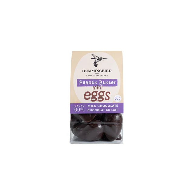 Hummingbird Chocolate - Dark Chocolate Mini Eggs - Peanut Butter - 60%