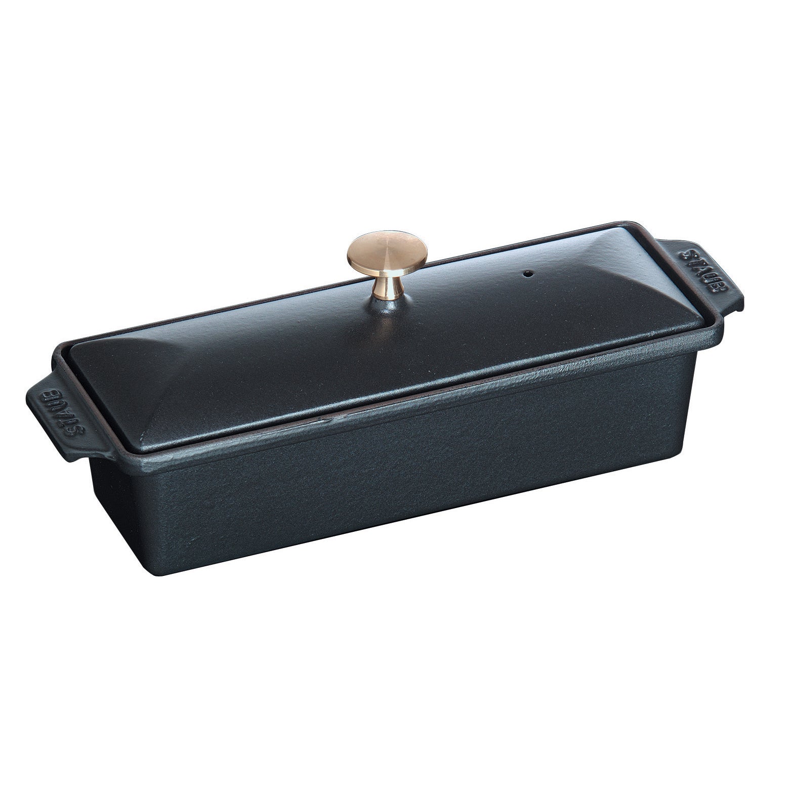Cast Iron Rectangular Terrine - Black Matte - 13"x 4"