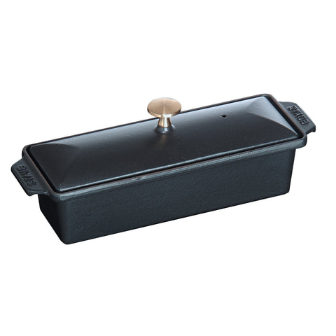 Cast Iron Rectangular Terrine - Black Matte - 13"x 4"