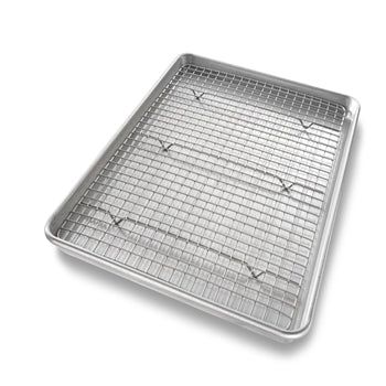 USA Pan - Baking Pan with Cooling Rack (17x12x1)