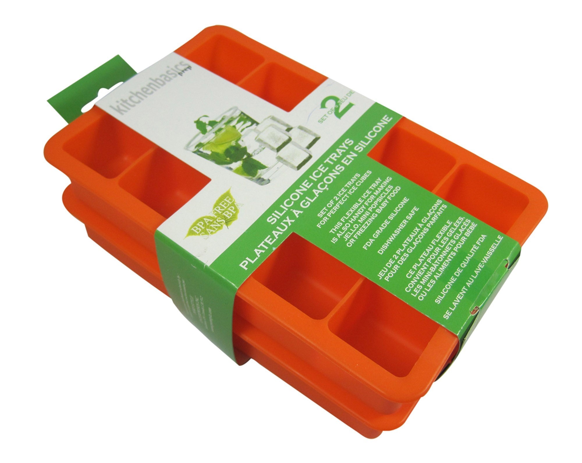Silicone Ice Cube Tray - 2  Pieces