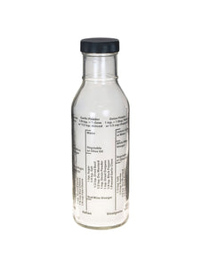 Port Style Salad Dressing Bottle - Glass