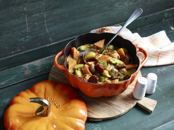 Staub Cast Iron 3.5-qt Pumpkin Cocotte - Burnt Orange