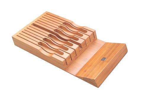 Bamboo In-Drawer Knife Storage - 13 Slots