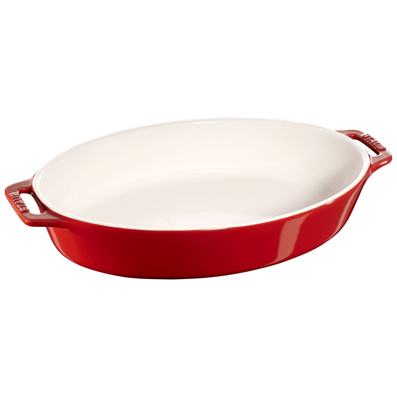Staub - Oval Dish - Ceramic - Cherry - 29cm