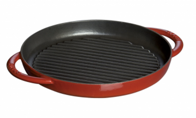Staub - Grill Pan - Cherry Red - 10 1/4"