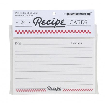 Recipe Cards - Pack of 24
