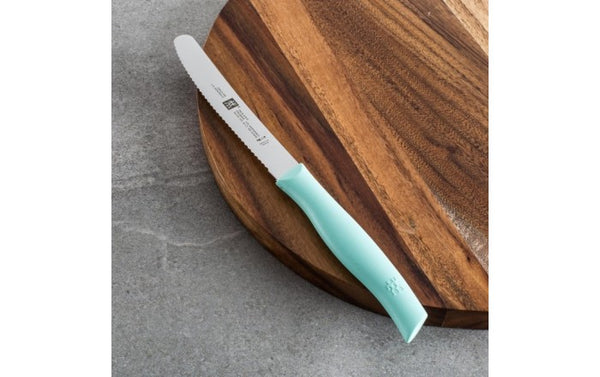 Twin Grip Serrated Paring Knife - Mint - 4.5"