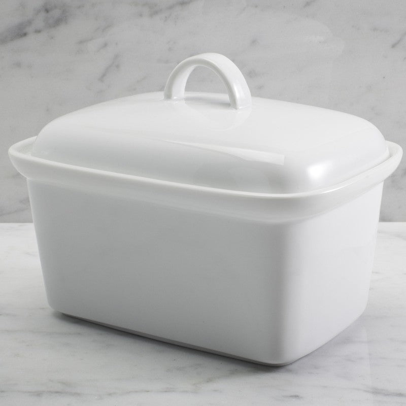 Covered Butter Dish - White