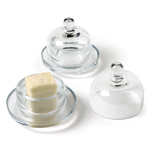 Butter Dish With Glass Dome