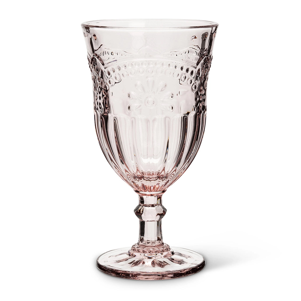 Wine Glass - Flower Pink - 8oz