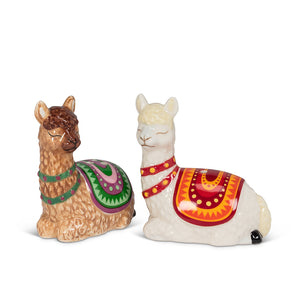 Salt & Pepper Shaker - Resting Llamas
