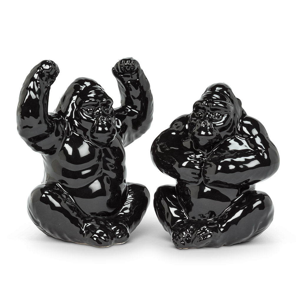 Salt & Pepper Shaker - Silverback Gorillas