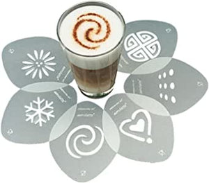 Cappuccino Art Stencil - Set of 6