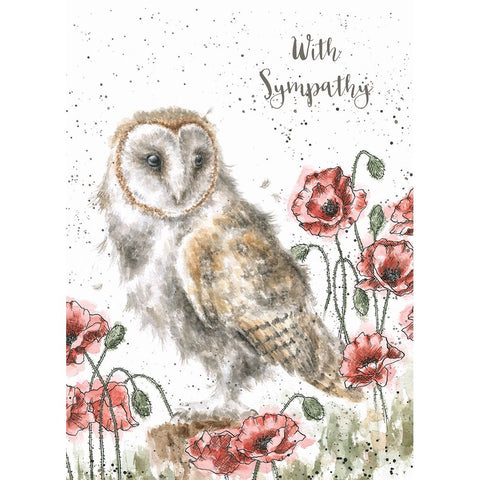 Card - Sympathy - Barn Owl