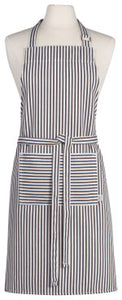 Apron – Black Narrow Stripe