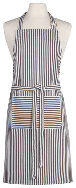 Apron – Black Narrow Stripe