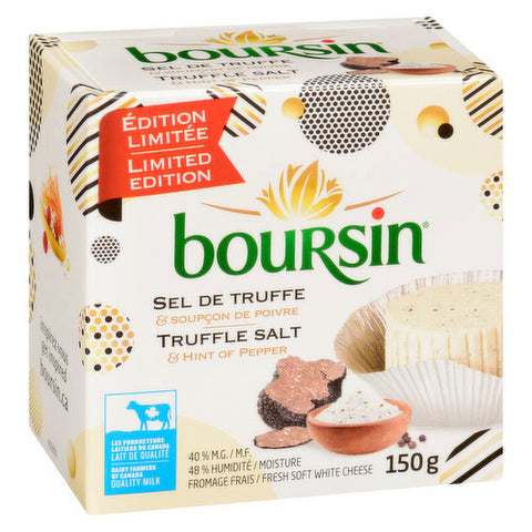 Boursin - Truffle Salt & Hint of Pepper - 150 Gram