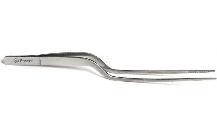 Browne - Offset Precision Tongs - 8"/20.3cm