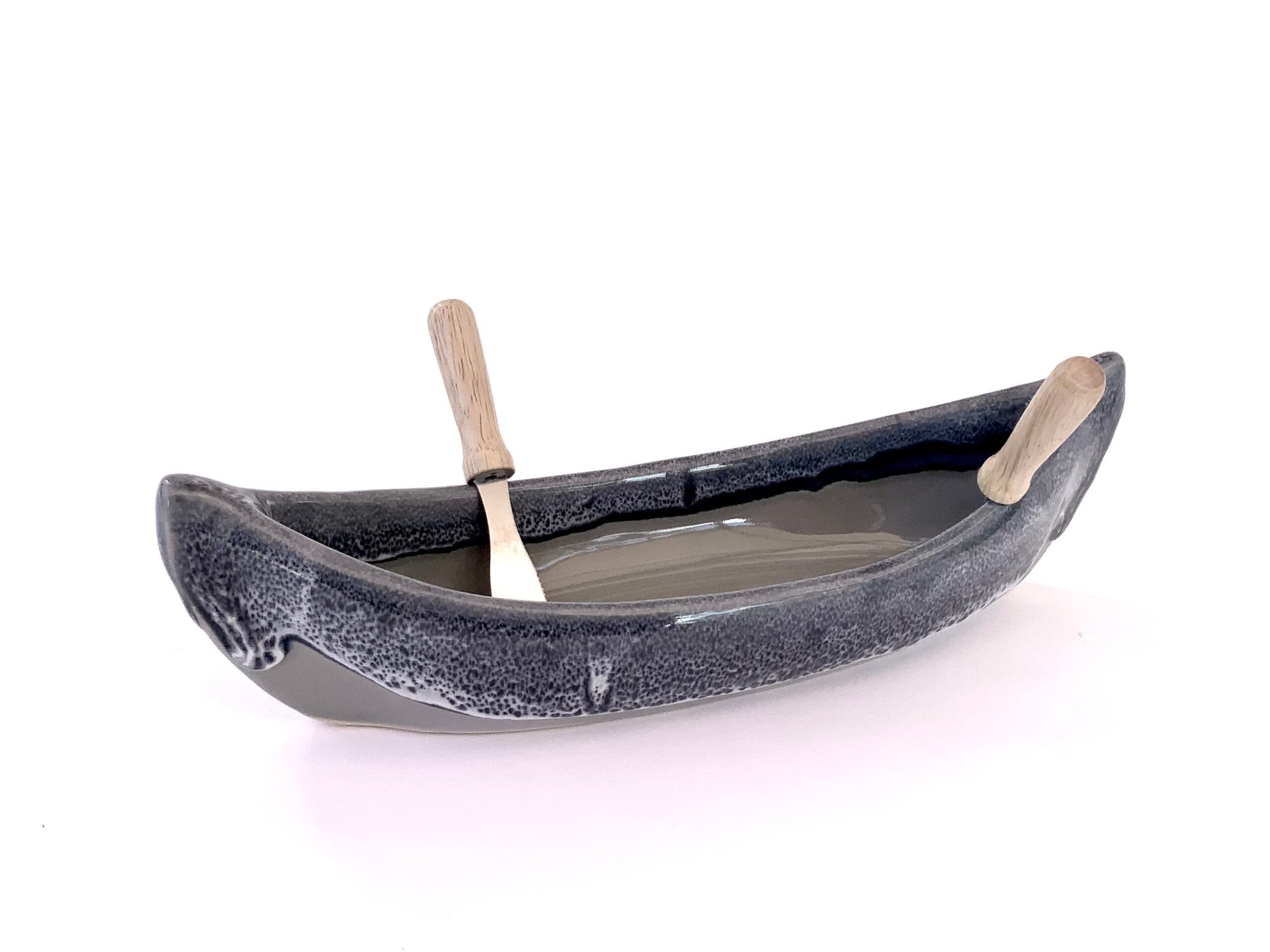 Canoe Dip Pot - River Rock