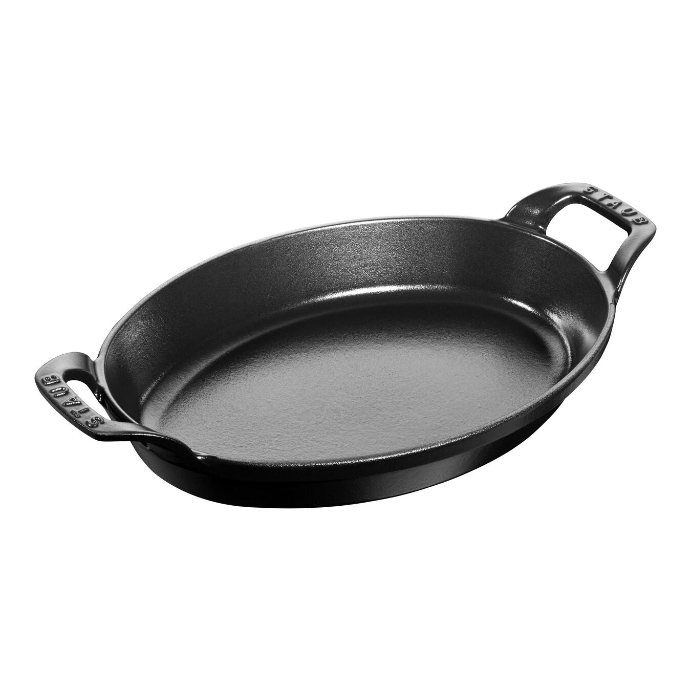 Cast Iron - Oval Oven Dish - Black - 1 1/2 Qt