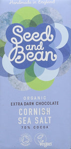 Seed and Bean - Chocolate Bar Cornish Sea Salt 70% 85g