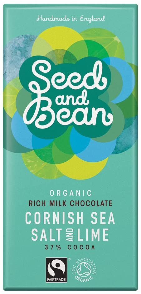 Seed and Bean - Chocolate Bar Cornish Sea Salt & Lime  37%  85g