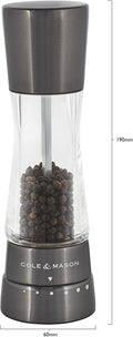 Cole & Mason - Pepper Mill - Derwent - Gun Metal – 7.5"