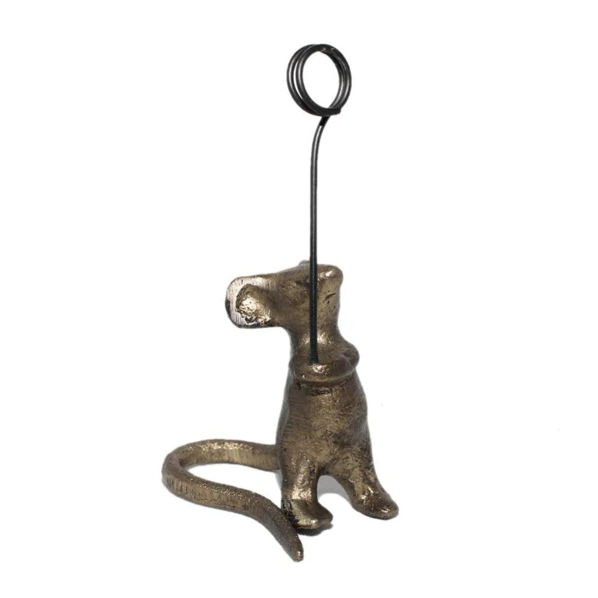Creative Co-Op - Placecard Holder - Mouse - Cast Iron