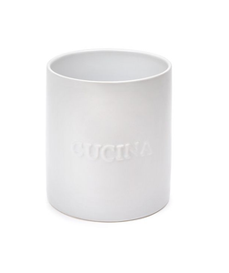 Sara Cucina - Utensil Jar -  White -18cm