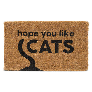 Doormat - Graphic Hope You Like Cats - 18x30L
