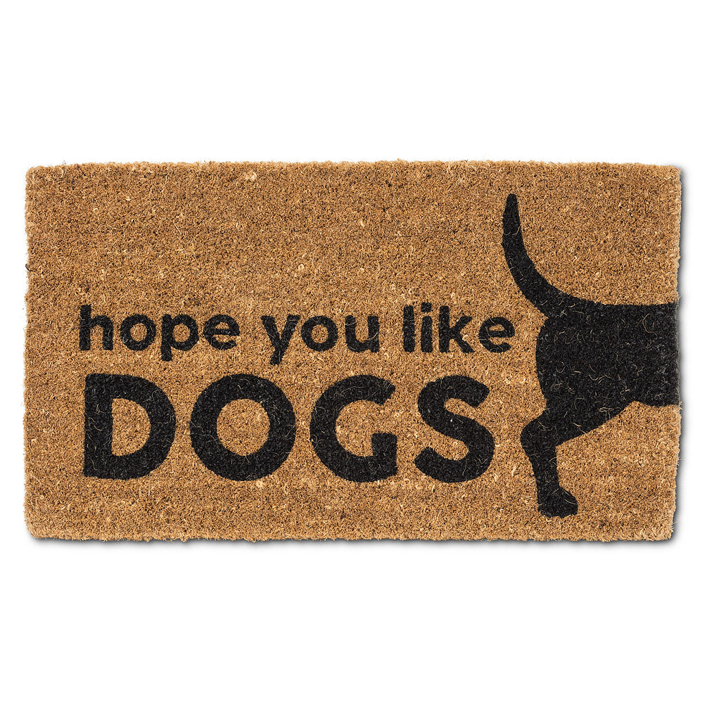 Doormat - Graphic Hope You Like Dogs - 18x30L