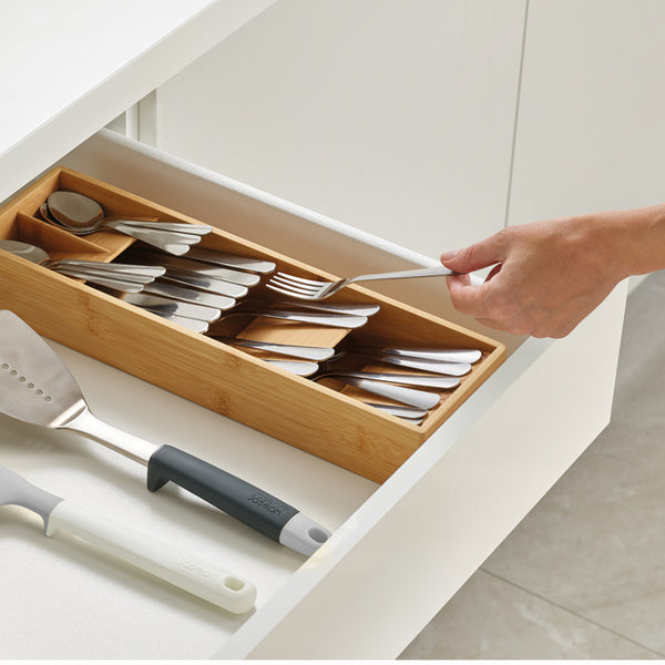 DrawerStore - Bamboo Compact Cutlery Organizer